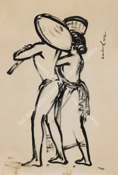Zainul Abedin (Artist), Untitled, 1972, Painting