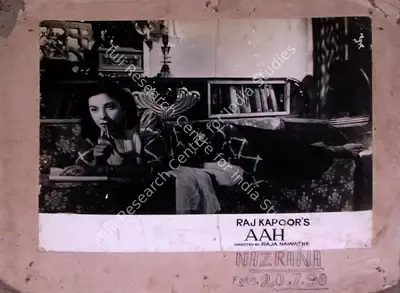 Jaywant Pathare (Cinematographer), Aah, 1953, Lobby Card
