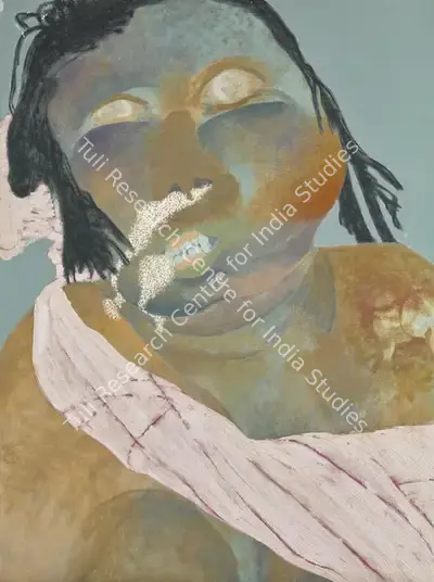 Patel, Gieve (Artist). Drowned Woman, 1983 | Painting, So.Lon/10.06.19, 2019 · Sotheby's