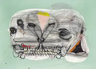 Aditya Pande (Artist), Double Division, Painting