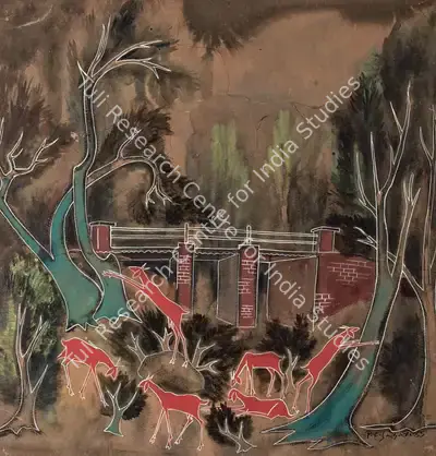 Piraji Sagara (Artist), Untitled, 1955, Painting