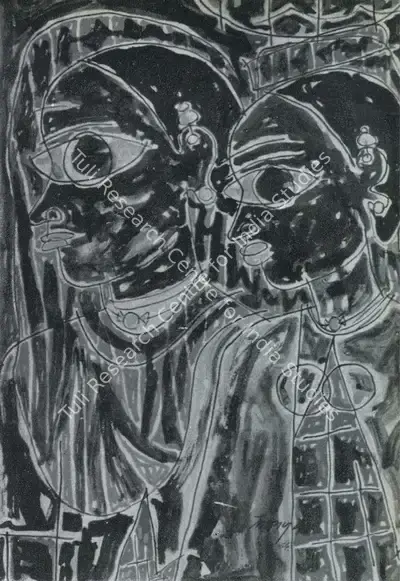 Laxman Pai (Artist), Life, 1952, Painting