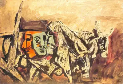 M.F. Husain (Artist), Untitled, 1965, Painting