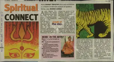 Marina Correa (Reporter), Spiritual connect, 2009, Newspaper Clipping