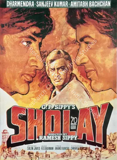 G.P. Sippy (Producer), Sholay, 1975, Full Sheet Poster