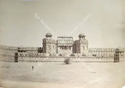 Studio V. & E. Pont (Photographic Studio), Delhi Gate. Red Fort, Delhi, Antiquarian Photograph