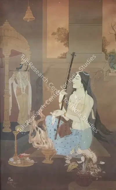 Mrinal K. Das (Artist), Mira, 1979, Painting