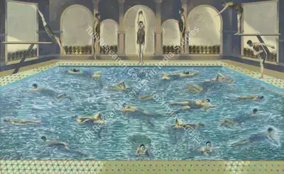Nataraj Sharma (Artist), Swimmers Manual, 2018, Painting