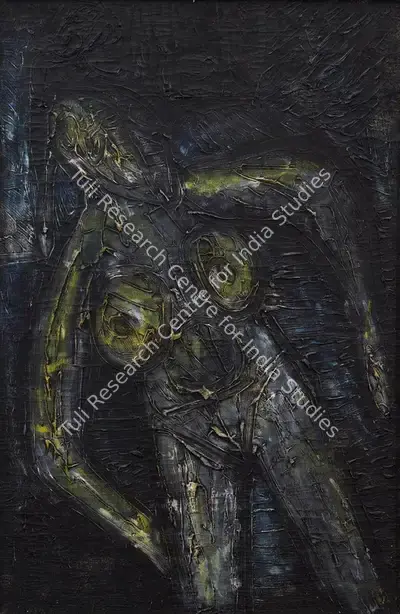 F.N. Souza (Artist), Untitled (Nude), 1965, Painting