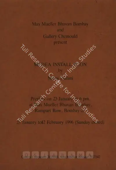 Nalini Malani (Artist), Nalini Malani, 1996, Solo Exhibition Invitation
