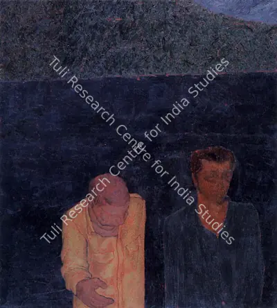 Sudhir Patwardhan (Artist), Grey Wall, 1978, Painting