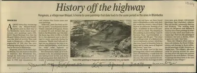 Shalini Rai (Reporter), History off the Highway, 2009, Newspaper Clipping