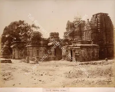 Colonel Thomas Biggs (Photographer), Purudkul. Two Temples, 1855, Antiquarian Photograph