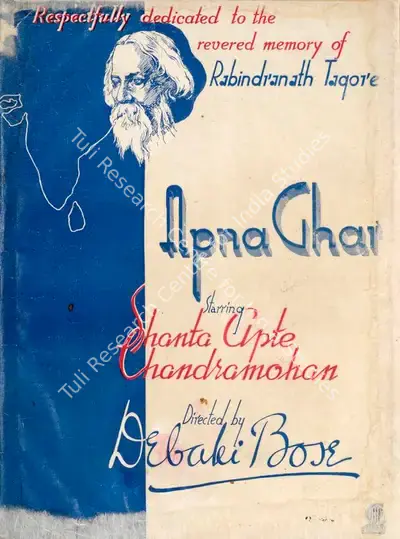 Debaki Bose (Director), Apna Ghar, 1942, Song-Synopsis Booklet