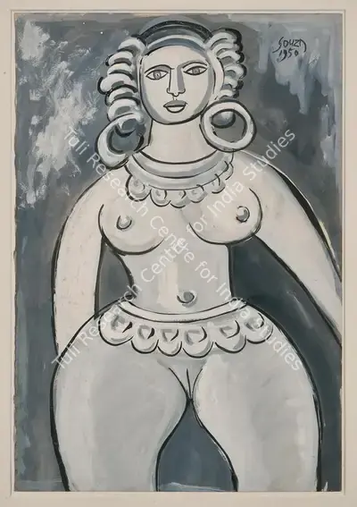 F.N. Souza (Artist), Untitled, 1950, Painting