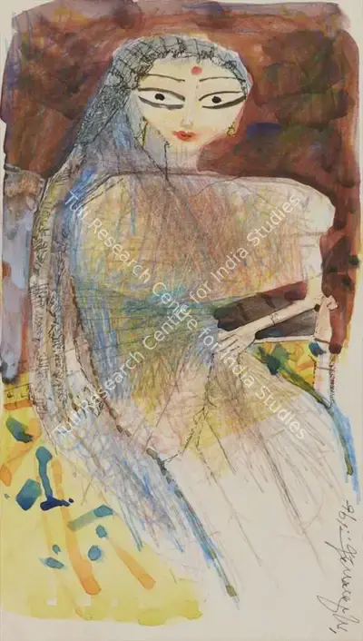 Ganesh Pyne (Artist), Untitled, 1978, Painting