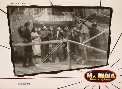 Roque M. Layton (Cinematographer), Mr India, 1961, Lobby Card