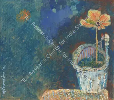 Ganesh Pyne (Artist), Untitled (Still Life), 1979, Painting