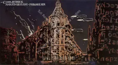 Jitish Kallat (Artist), Naked Skyline - Porous Air, 2001, Painting
