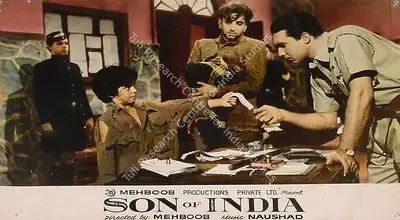Mehboob (Producer), Son Of India, 1962, Lobby Card
