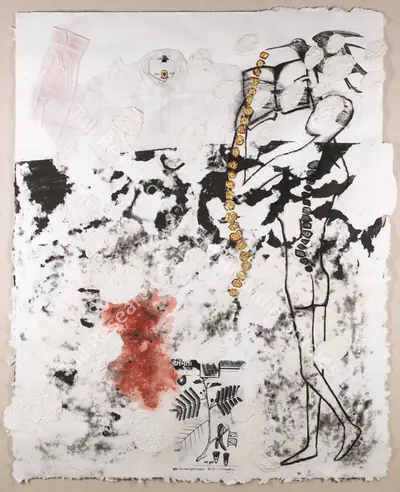 Atul Dodiya (Artist), Cloud-Burst, 2005, Graphic Art