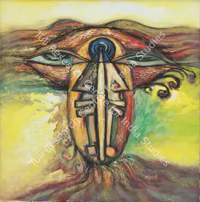 Pai, Laxman (Artist). Cloud, 1973 | Painting, Sa.Onl/03.04.25, 2025 · Saffronart