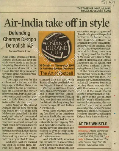 Garima Verma (Reporter), Air-India take off in style, 2007, Newspaper Clipping
