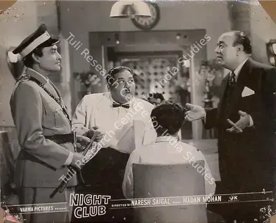 Naresh Saigal (Director), Night Club, 1958, Lobby Card