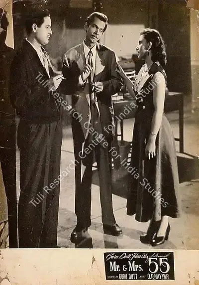 V.K. Murthy (Cinematographer), Mr And Mrs 55, 1955, Lobby Card