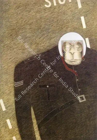 Broota, Rameshwar (Artist). Havaldar III, 1980 | Painting, Ch.Lon/11.06.08, 2008 · Christie's