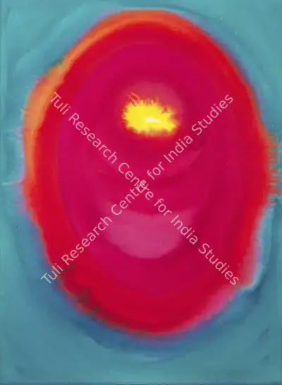 Prafulla Mohanti (Artist), Untitled (Red), Painting