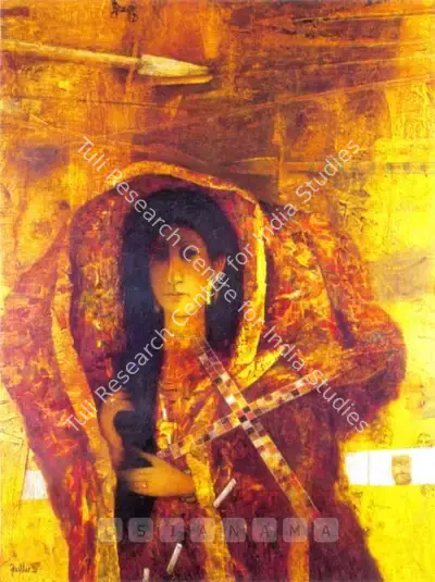 Arup Das (Artist), Draupadi, 1993, Painting