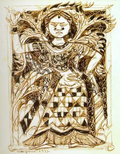 A. Ramachandran (Artist), Untitled, 1993, Painting
