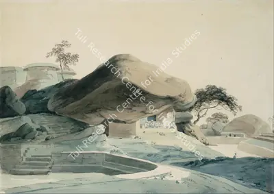 Thomas Daniell (Artist), Krishnagiri Fort, Tamil Nadu, South India, Painting