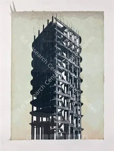 Nataraj Sharma (Artist), Structure 2, 2006, Graphic Art