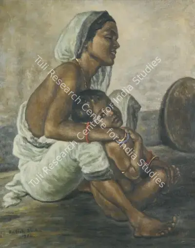 Satish Sinha (Artist), Untitled, 1954, Painting
