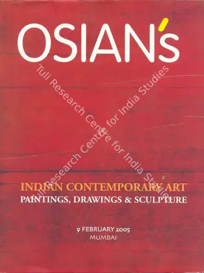 Osians (Auction House), Indian Contemporary Art, 2005, Auction Catalogue