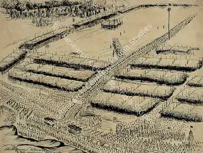 Chittaprosad (Artist), AIKS Conference, Bezwada, 1944, Drawing