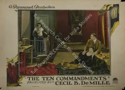 Cecil B. DeMille (Director), The Ten Commandments, 1923, Lobby card