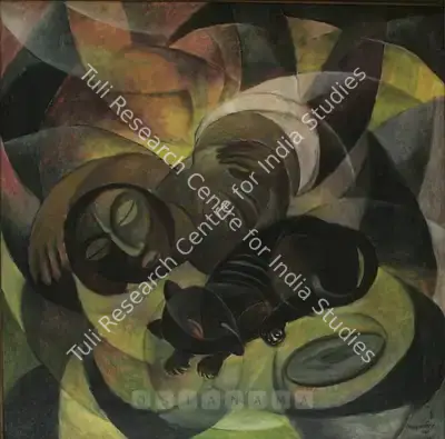 Sailen Mitra (Artist), Untitled, 1998, Painting