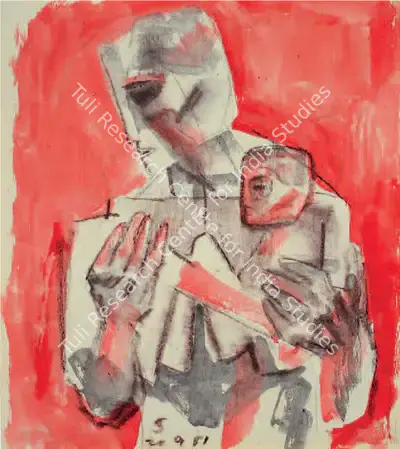 Somnath Hore (Artist), Untitled, 1981, Painting