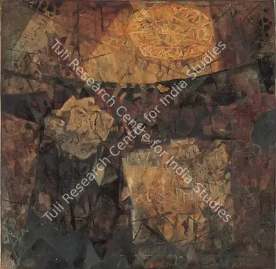Ray, Shyamal Dutta (Artist). The White Rose. Oil on canvas, c.1963 | Painting | FineArts | 00896763