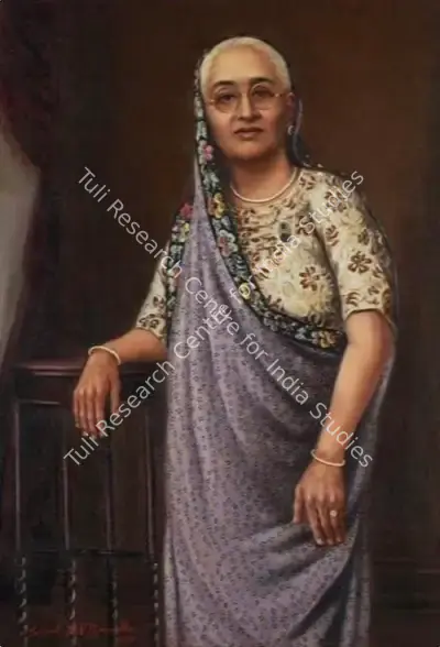 Sorab M. Pithawalla (Artist), Portrait of a Parsi Lady, 1951, Painting