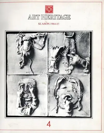 Alkazi, Ebrahim (Editor). Art Heritage 4 - Season 1984-85. Season 8. New Delhi: Art Heritage, 1984-1985 | Journal | FineArts | 00842125