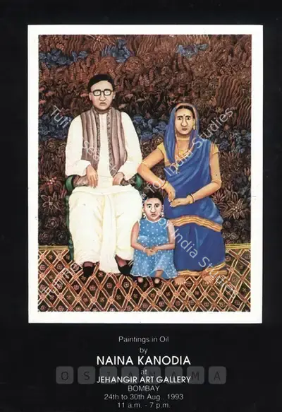 Nayanaa Kanodia (Artist), Naina Kanodia, 1993, Solo Exhibition Invitation