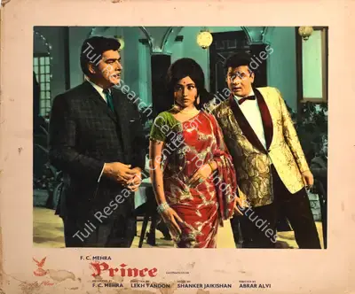 F.C. Mehra (Producer), Prince, 1969, Photographic Still Mounted on Lobby Card