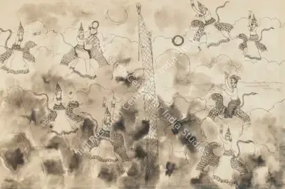 Ramanujam, K. (Artist). Untitled (Angels), n.d. | Painting, Ch.Mum/19.12.13, 2013 · Christie's