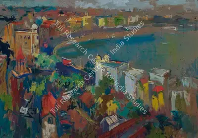S.H. Raza (Artist), View from Malabar Hill, 1940, Painting