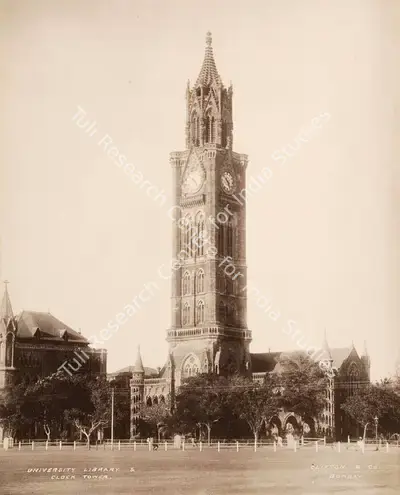 Studio Clifton & Co. (Photographic Studio), University Library & Clock Tower, 1900, Antiquarian Photograph