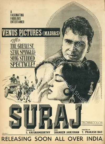 S. Krishnamoorthy (Producer), Suraj, 1966, Advertisement